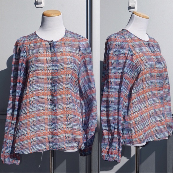 🔮 BCBGMaxazria 100% Silk Blouse (XS) - Picture 3 of 8